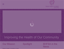 Tablet Screenshot of bhfsa.org
